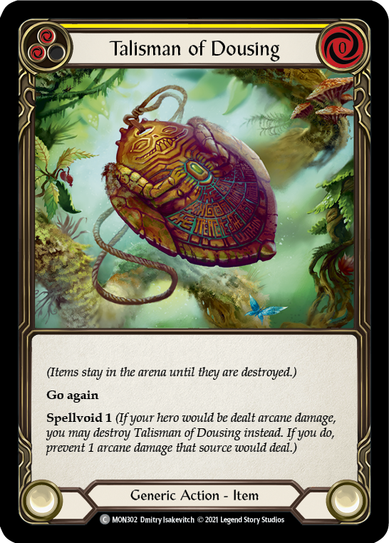 Talisman of Dousing [MON302-RF] (Monarch)  1st Edition Rainbow Foil | Boutique FDB TCG