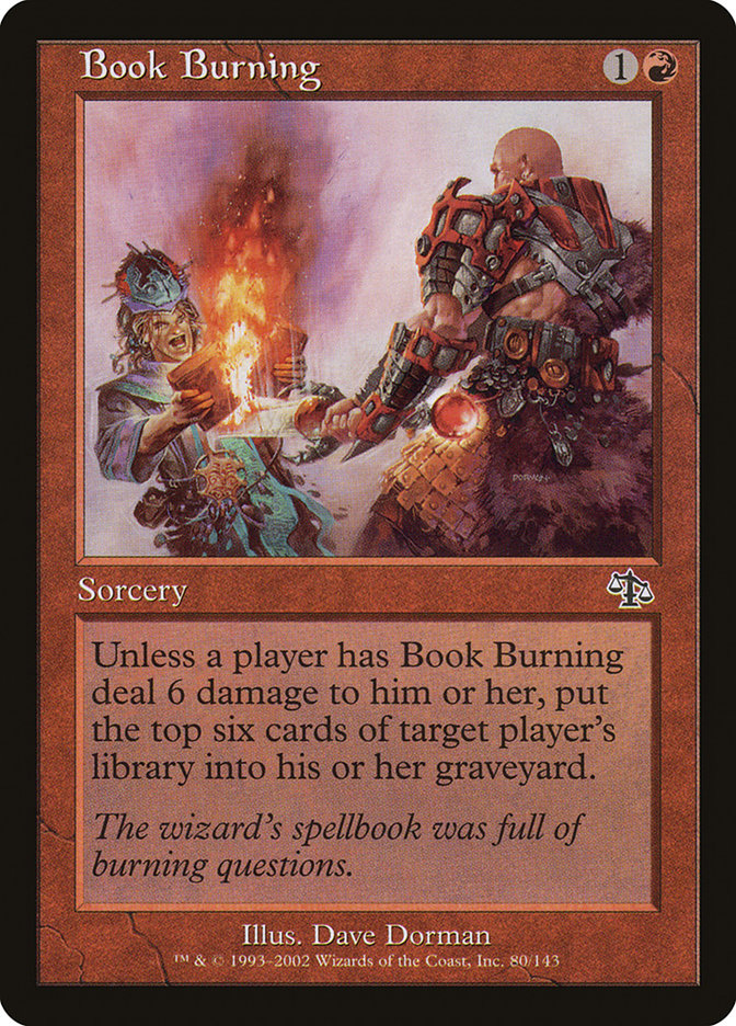 Book Burning [Judgment] | Boutique FDB TCG