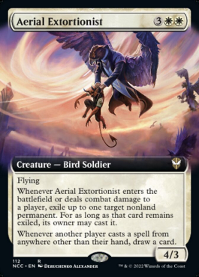 Aerial Extortionist (Extended Art) [Streets of New Capenna Commander] | Boutique FDB TCG