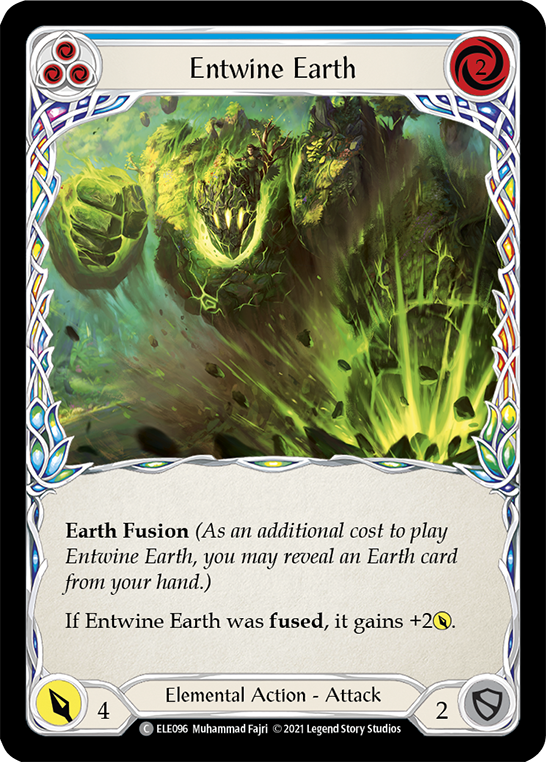 Entwine Earth (Blue) [ELE096] (Tales of Aria)  1st Edition Rainbow Foil | Boutique FDB TCG