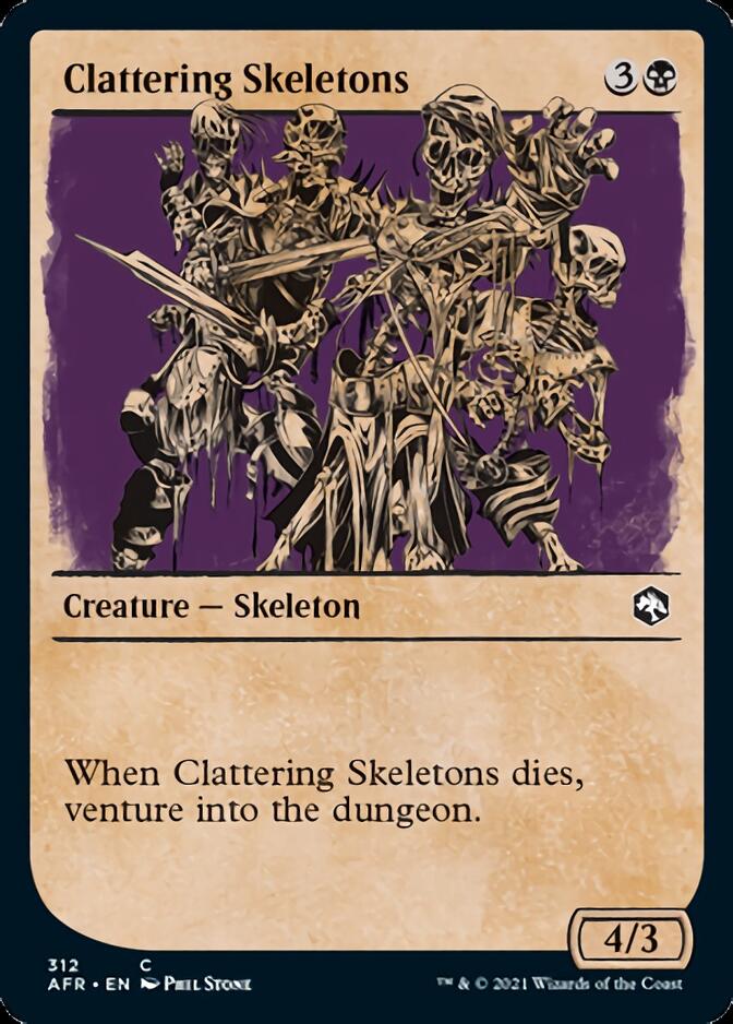 Clattering Skeletons (Showcase) [Dungeons & Dragons: Adventures in the Forgotten Realms] | Boutique FDB TCG