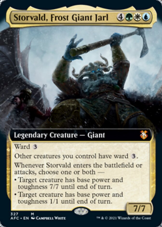 Storvald, Frost Giant Jarl (Extended Art) [Dungeons & Dragons: Adventures in the Forgotten Realms Commander] | Boutique FDB TCG
