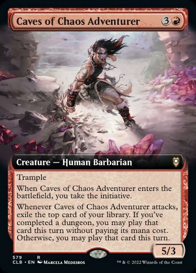 Caves of Chaos Adventurer (Extended Art) [Commander Legends: Battle for Baldur's Gate] | Boutique FDB TCG