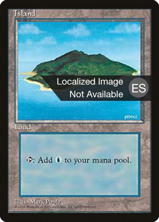 Island (B) [Fourth Edition (Foreign Black Border)] | Boutique FDB TCG