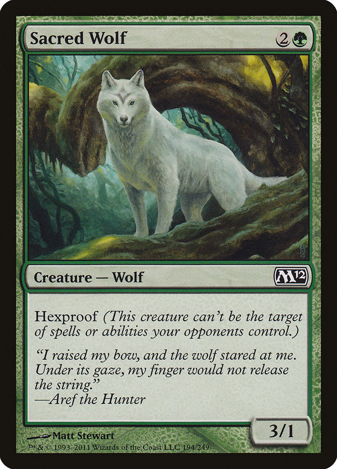 Sacred Wolf [Magic 2012] | Boutique FDB TCG