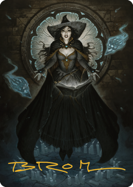 Tasha, the Witch Queen Art Card (76) (Gold-Stamped Signature) [Commander Legends: Battle for Baldur's Gate Art Series] | Boutique FDB TCG