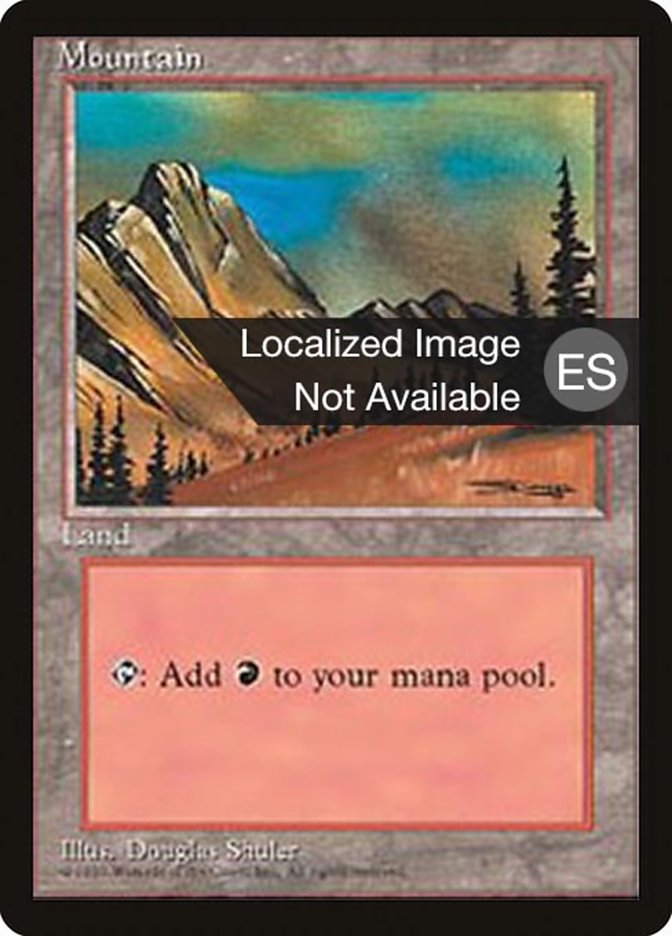 Mountain (C) [Fourth Edition (Foreign Black Border)] | Boutique FDB TCG