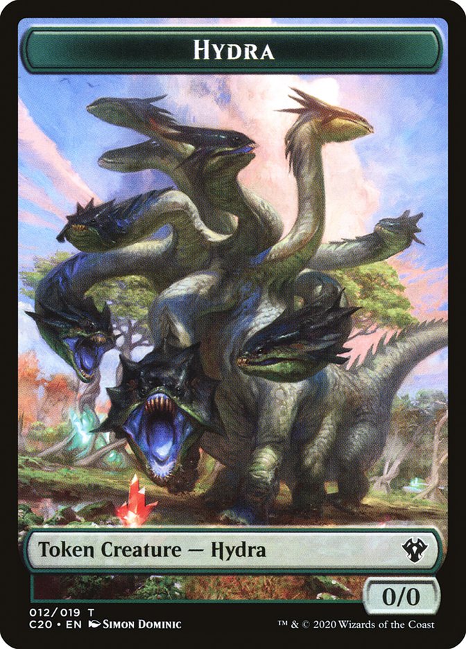Beast (010) // Hydra Double-Sided Token [Commander 2020 Tokens] | Boutique FDB TCG