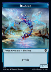 Illusion // Plant Double-Sided Token [Commander Legends Tokens] | Boutique FDB TCG