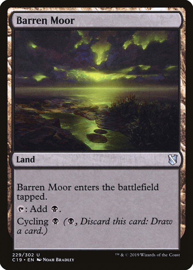 Barren Moor [Commander 2019] | Boutique FDB TCG