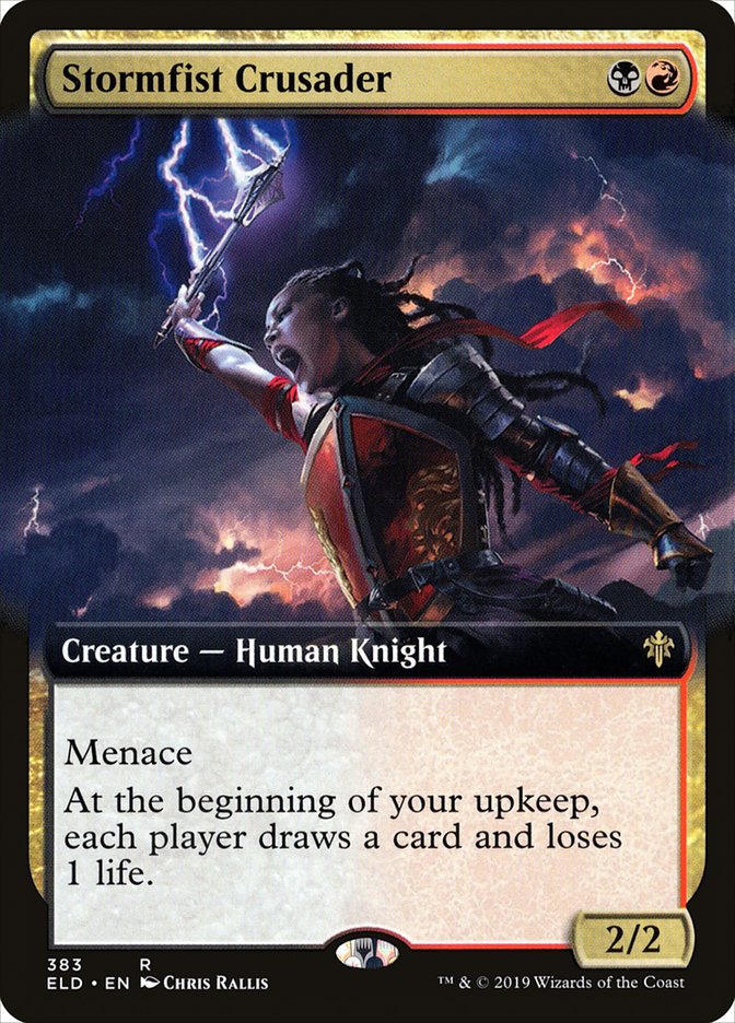 Stormfist Crusader (Extended Art) [Throne of Eldraine] | Boutique FDB TCG