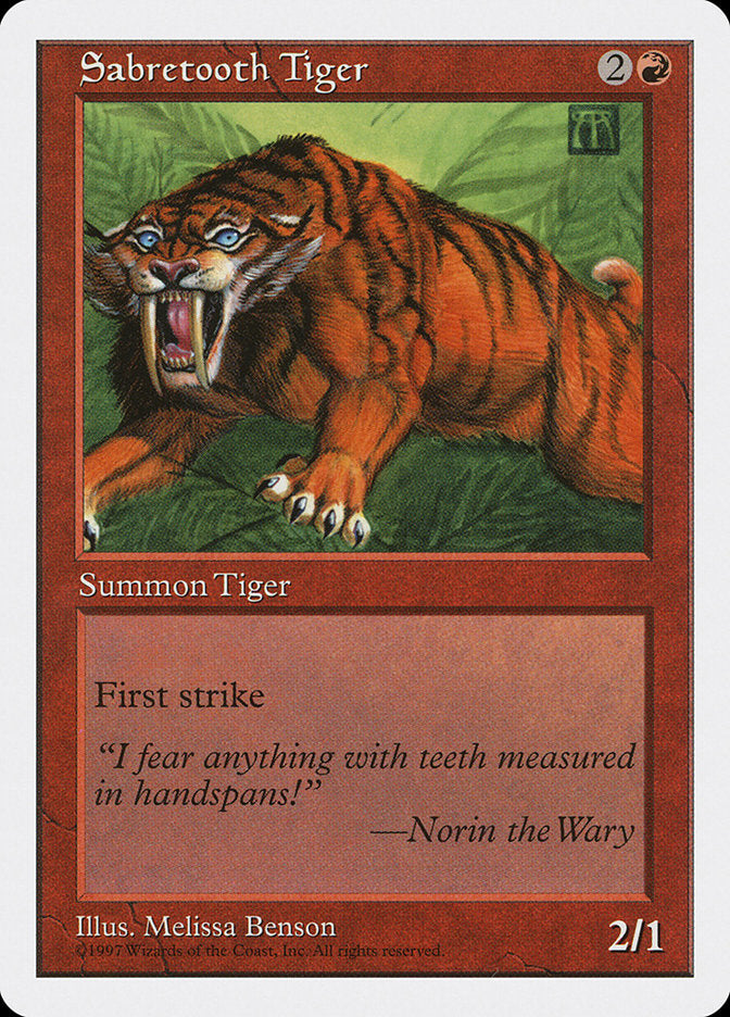 Sabretooth Tiger [Fifth Edition] | Boutique FDB TCG