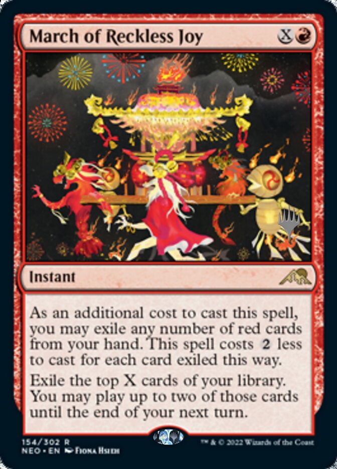 March of Reckless Joy (Promo Pack) [Kamigawa: Neon Dynasty Promos] | Boutique FDB TCG