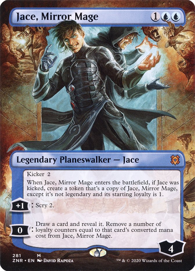 Jace, Mirror Mage (Borderless) [Zendikar Rising] | Boutique FDB TCG