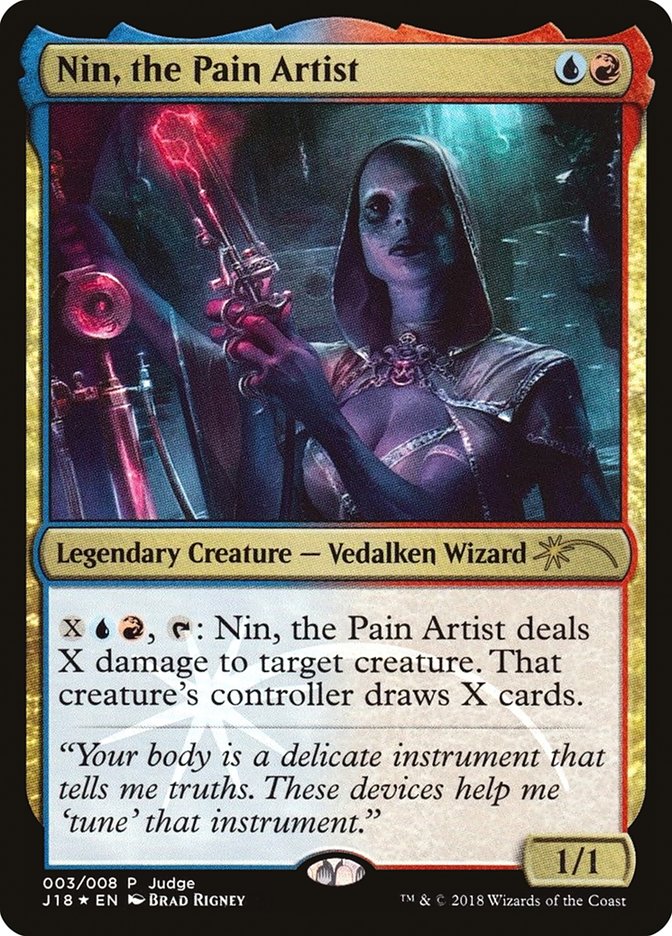Nin, the Pain Artist [Judge Gift Cards 2018] | Boutique FDB TCG