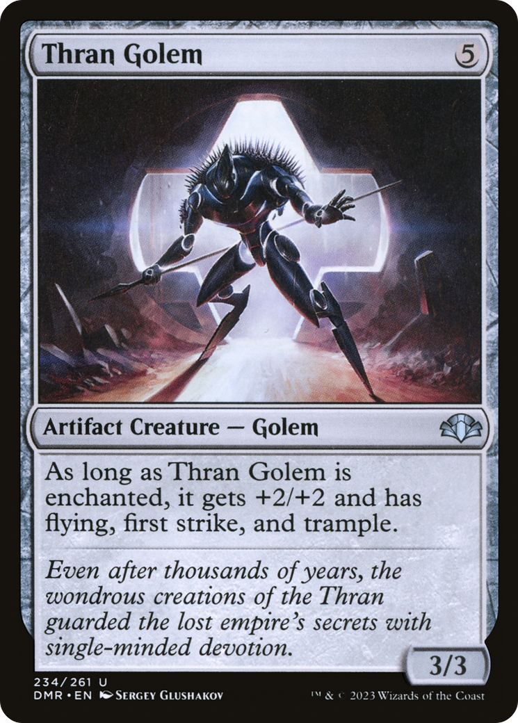 Thran Golem [Dominaria Remastered] | Boutique FDB TCG