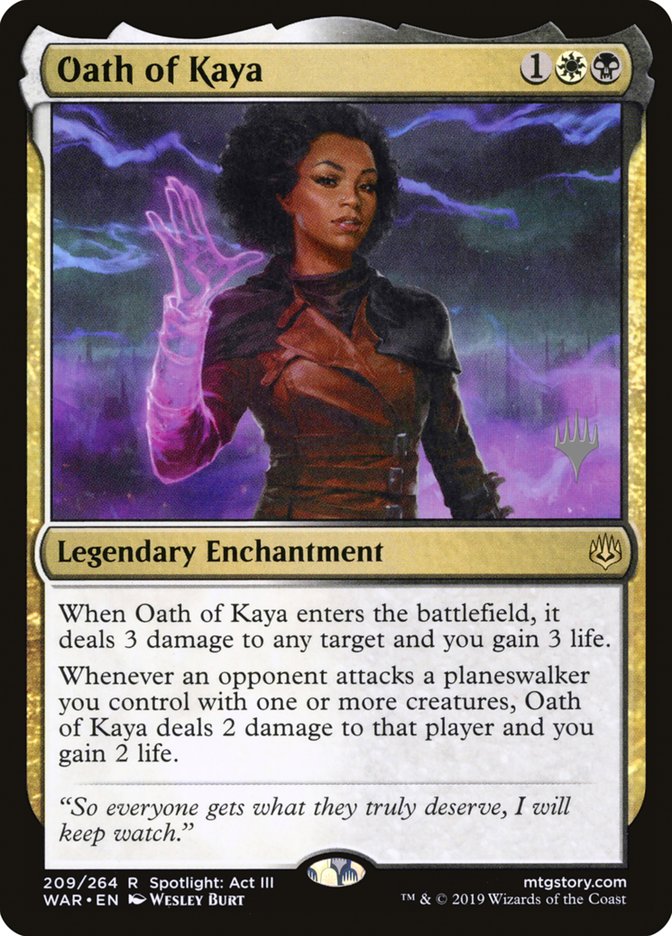 Oath of Kaya (Promo Pack) [War of the Spark Promos] | Boutique FDB TCG