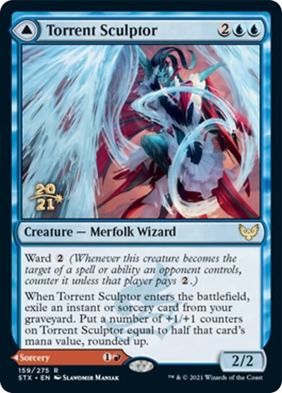 Torrent Sculptor // Flamethrower Sonata [Strixhaven: School of Mages Prerelease Promos] | Boutique FDB TCG