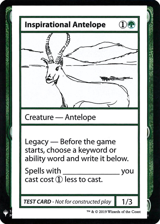 Inspirational Antelope [Mystery Booster Playtest Cards] | Boutique FDB TCG