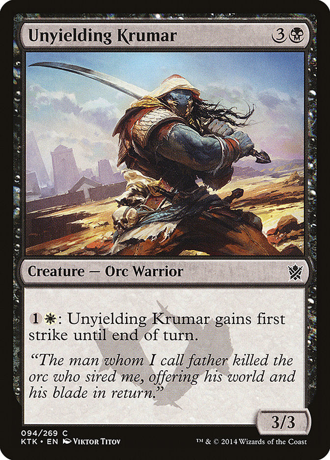 Unyielding Krumar [Khans of Tarkir] | Boutique FDB TCG