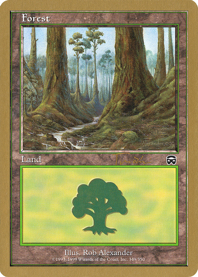 Forest (jt349) (Jan Tomcani) [World Championship Decks 2001] | Boutique FDB TCG