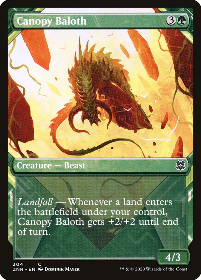 Canopy Baloth (Showcase) [Zendikar Rising] | Boutique FDB TCG