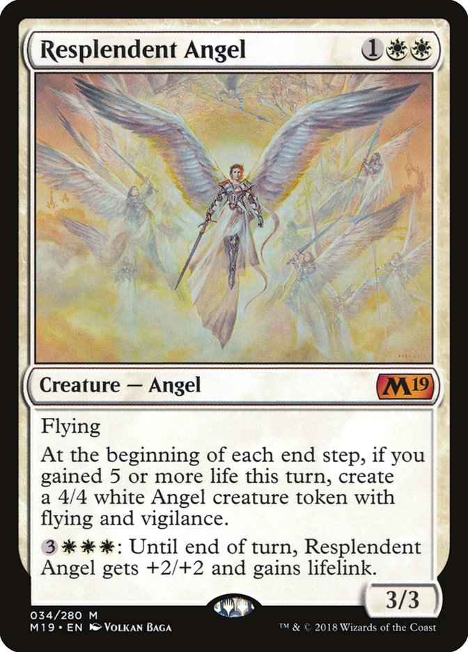 Resplendent Angel [Core Set 2019] | Boutique FDB TCG