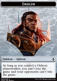 Gideon of the Trials Emblem // Zombie Double-Sided Token [Amonkhet Tokens] | Boutique FDB TCG