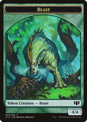 Elf Druid // Beast (020/036) Double-Sided Token [Commander 2014 Tokens] | Boutique FDB TCG