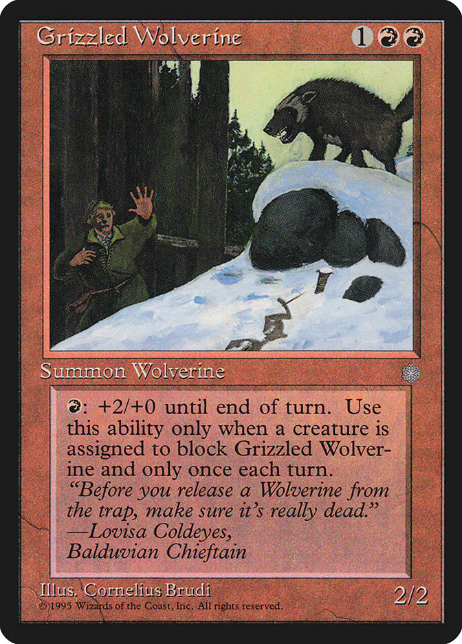 Grizzled Wolverine [Ice Age] | Boutique FDB TCG