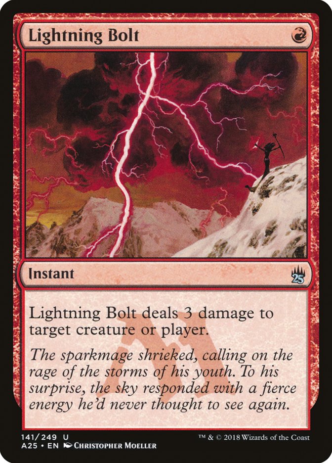 Lightning Bolt [Masters 25] | Boutique FDB TCG