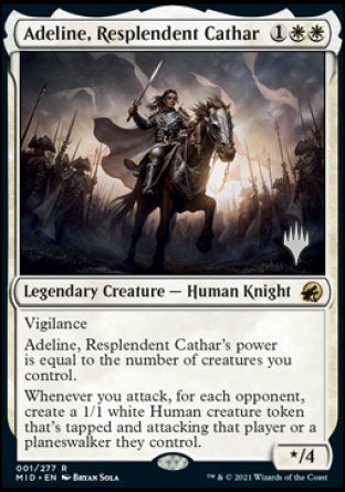 Adeline, Resplendent Cathar (Promo Pack) [Innistrad: Midnight Hunt Promos] | Boutique FDB TCG