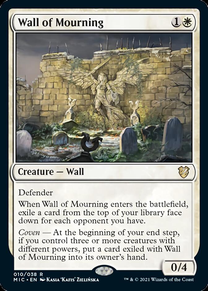 Wall of Mourning [Innistrad: Midnight Hunt Commander] | Boutique FDB TCG