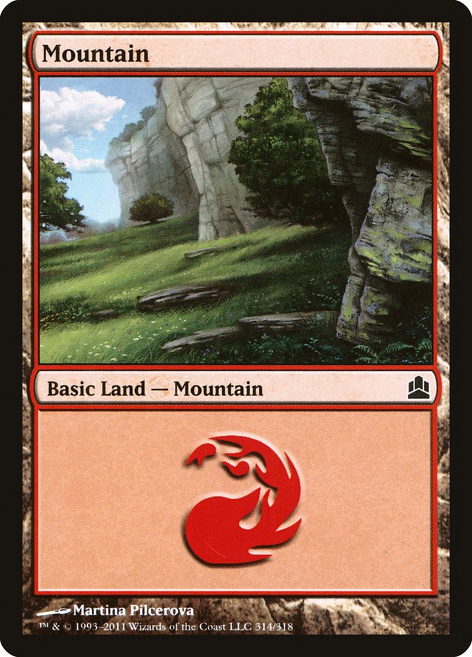 Mountain (314) [Commander 2011] | Boutique FDB TCG