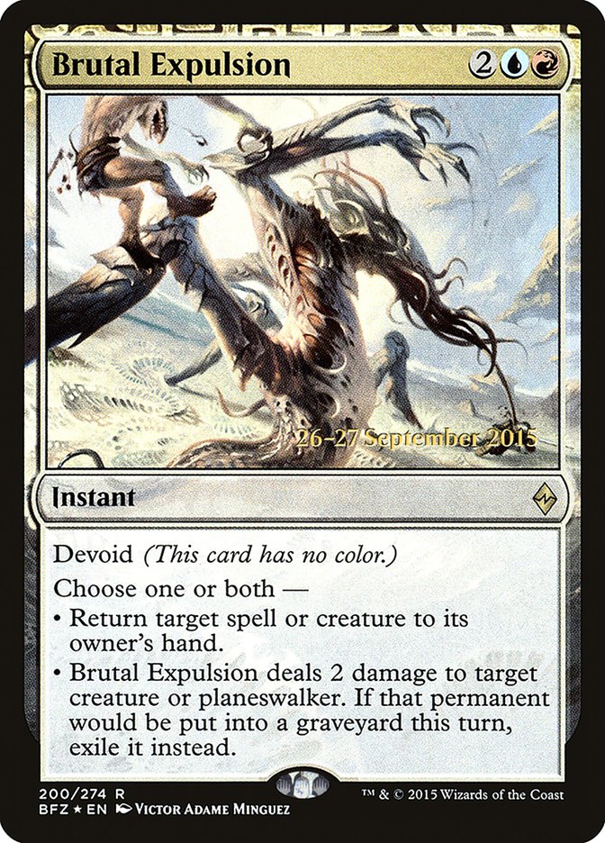 Brutal Expulsion [Battle for Zendikar Prerelease Promos] | Boutique FDB TCG