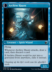 Overwhelmed Archivist // Archive Haunt [Innistrad: Midnight Hunt] | Boutique FDB TCG