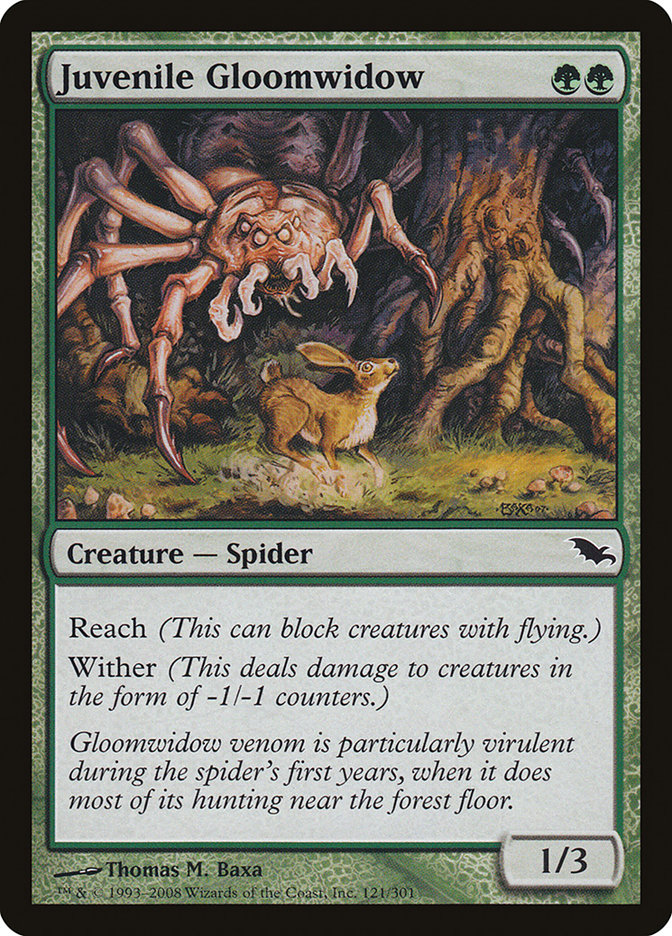 Juvenile Gloomwidow [Shadowmoor] | Boutique FDB TCG