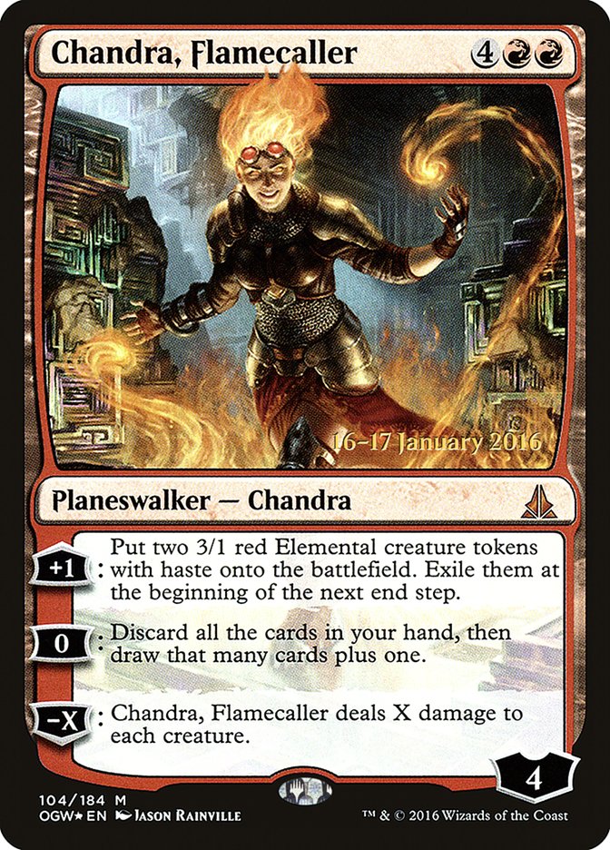 Chandra, Flamecaller [Oath of the Gatewatch Prerelease Promos] | Boutique FDB TCG