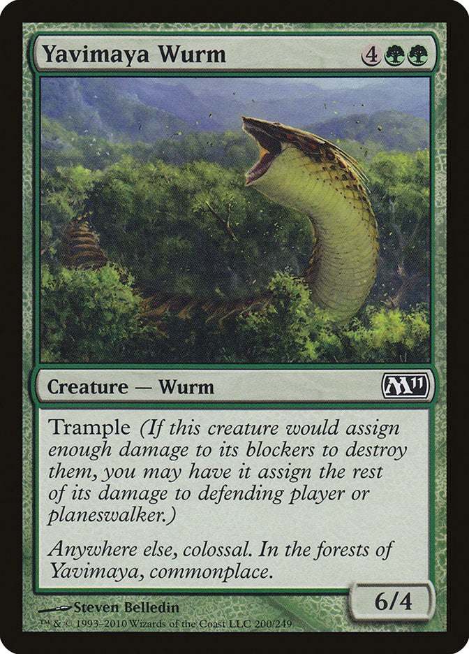 Yavimaya Wurm [Magic 2011] | Boutique FDB TCG