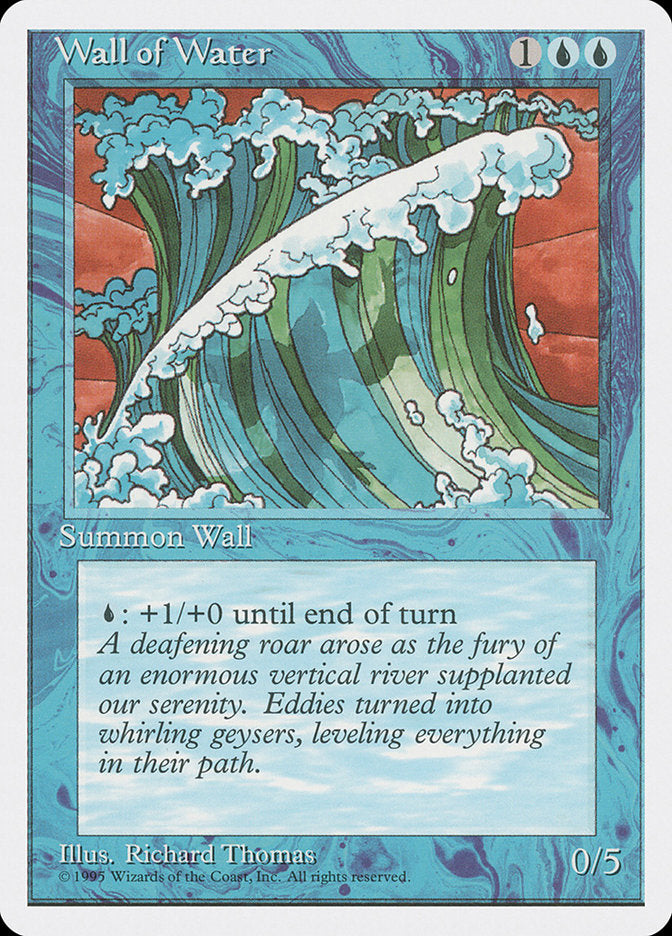 Wall of Water [Fourth Edition] | Boutique FDB TCG