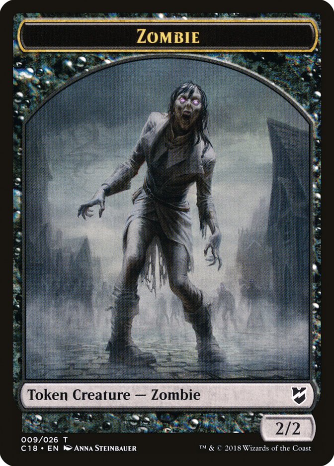 Manifest // Zombie Double-Sided Token [Commander 2018 Tokens] | Boutique FDB TCG