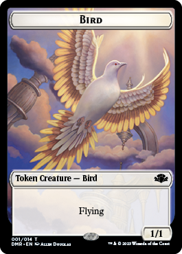 Elephant // Bird Double-Sided Token [Dominaria Remastered Tokens] | Boutique FDB TCG