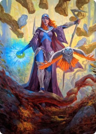 Kasmina, Enigma Sage Art Card [Strixhaven: School of Mages Art Series] | Boutique FDB TCG