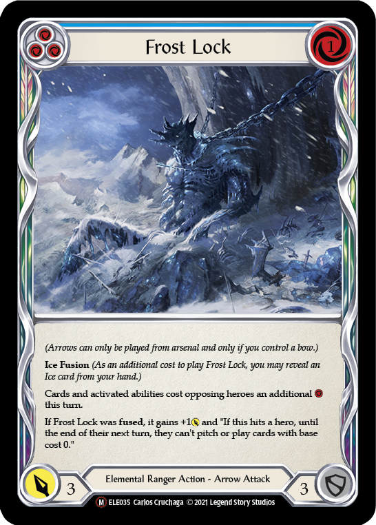 Frost Lock [U-ELE035] (Tales of Aria Unlimited)  Unlimited Rainbow Foil | Boutique FDB TCG