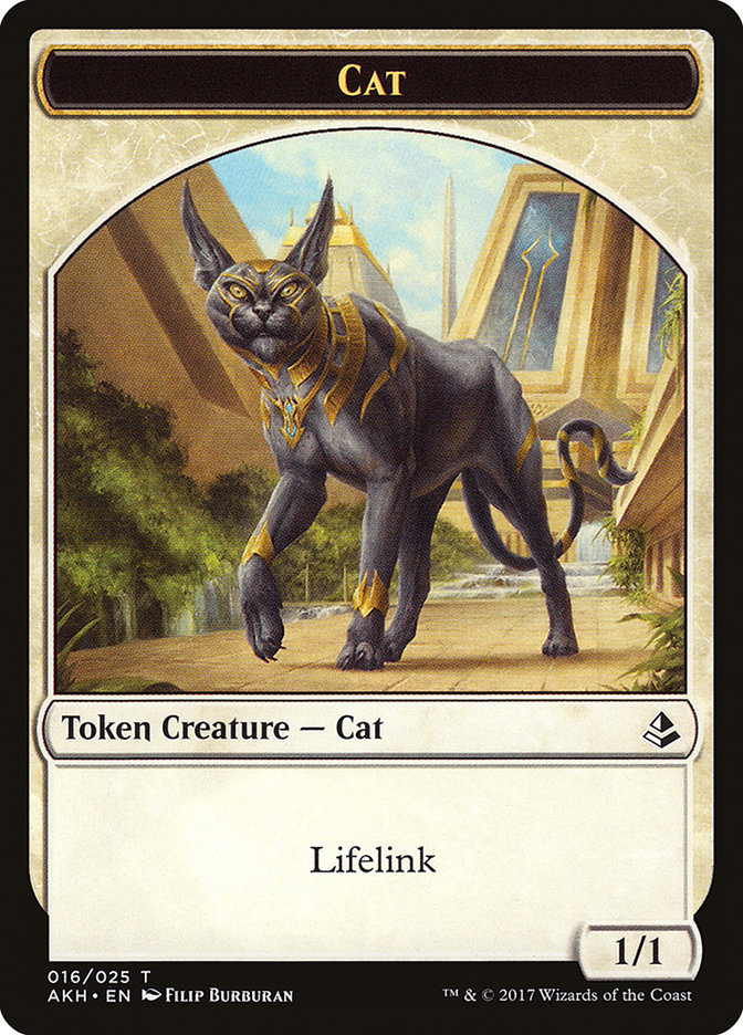 Earthshaker Khenra // Cat Double-Sided Token [Hour of Devastation Tokens] | Boutique FDB TCG