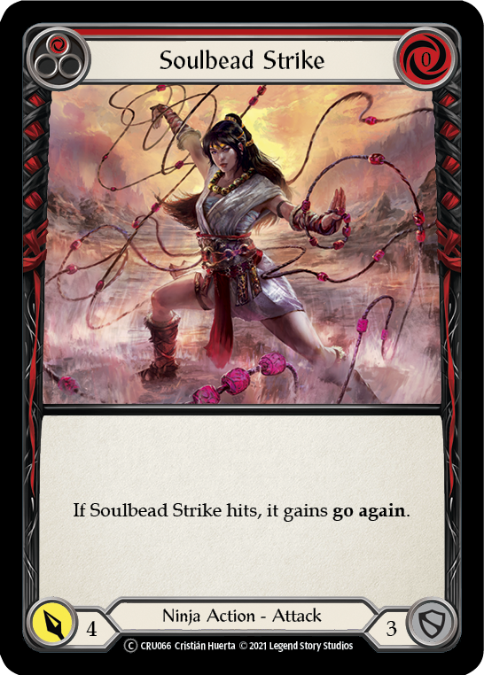 Soulbead Strike (Red) [U-CRU066] (Crucible of War Unlimited)  Unlimited Rainbow Foil | Boutique FDB TCG