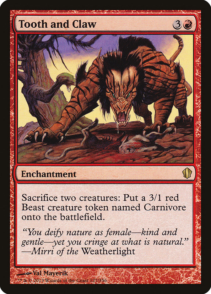 Tooth and Claw [Commander 2013] | Boutique FDB TCG