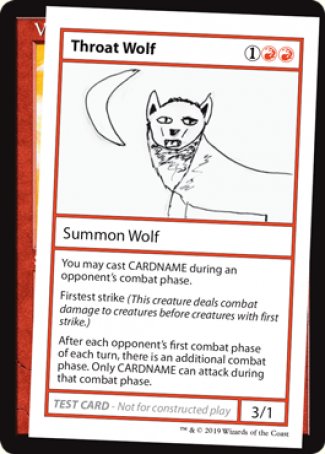 Throat Wolf (2021 Edition) [Mystery Booster Playtest Cards] | Boutique FDB TCG