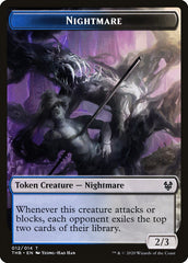 Human Soldier // Nightmare Double-Sided Token [Theros Beyond Death Tokens] | Boutique FDB TCG