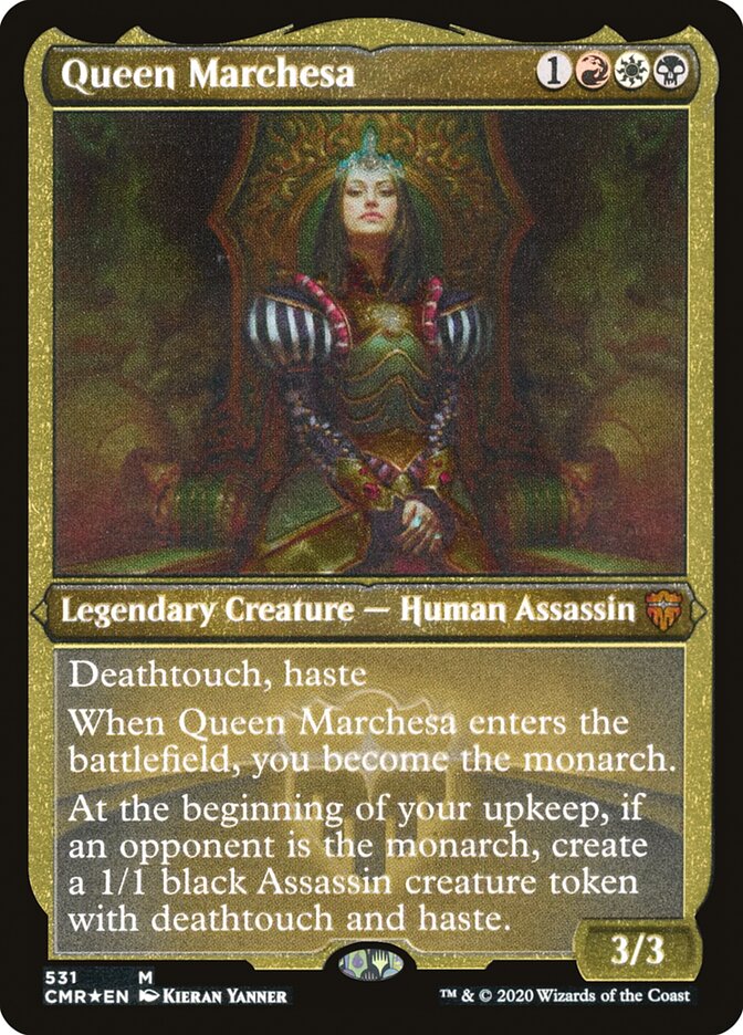 Queen Marchesa (Etched) [Commander Legends] | Boutique FDB TCG